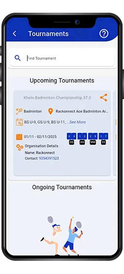 Tournament App Screen