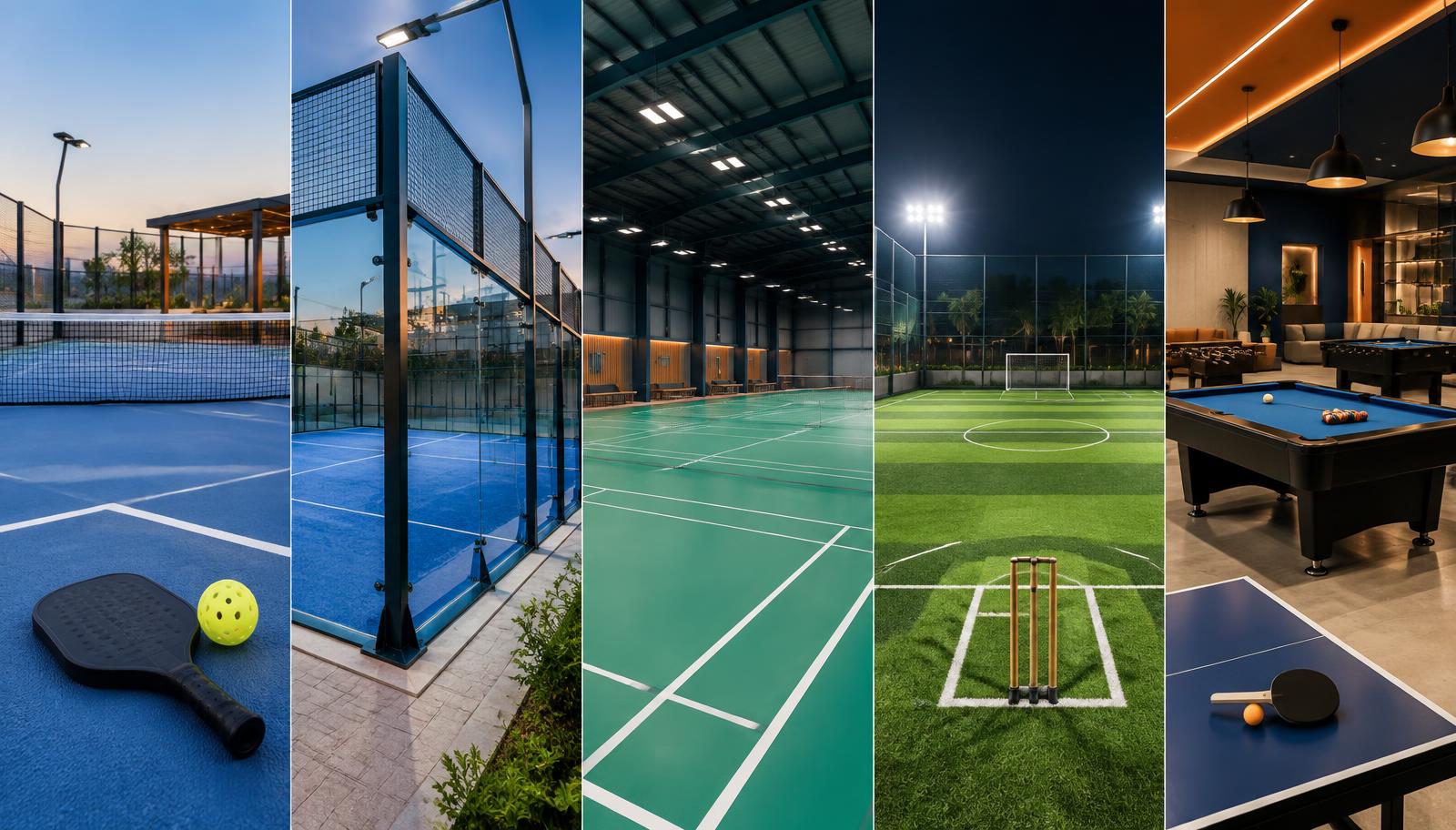 Rackonnect pickleball, padel, badminton, multi-sport turf and recreational facilities