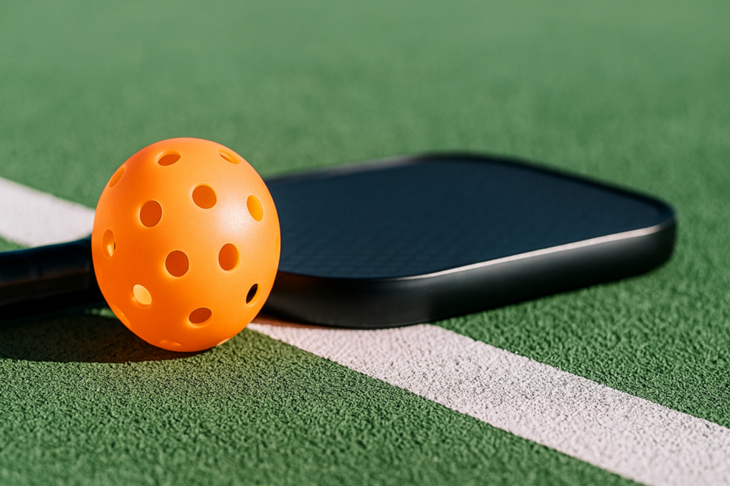best outdoor pickleball balls with hard plastic on court.