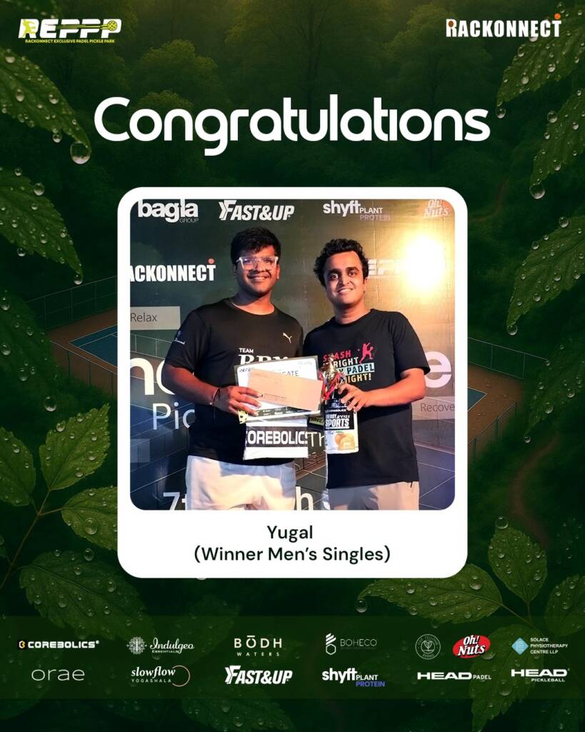 Yugal – Men's Singles winner at The Cleanse 2025