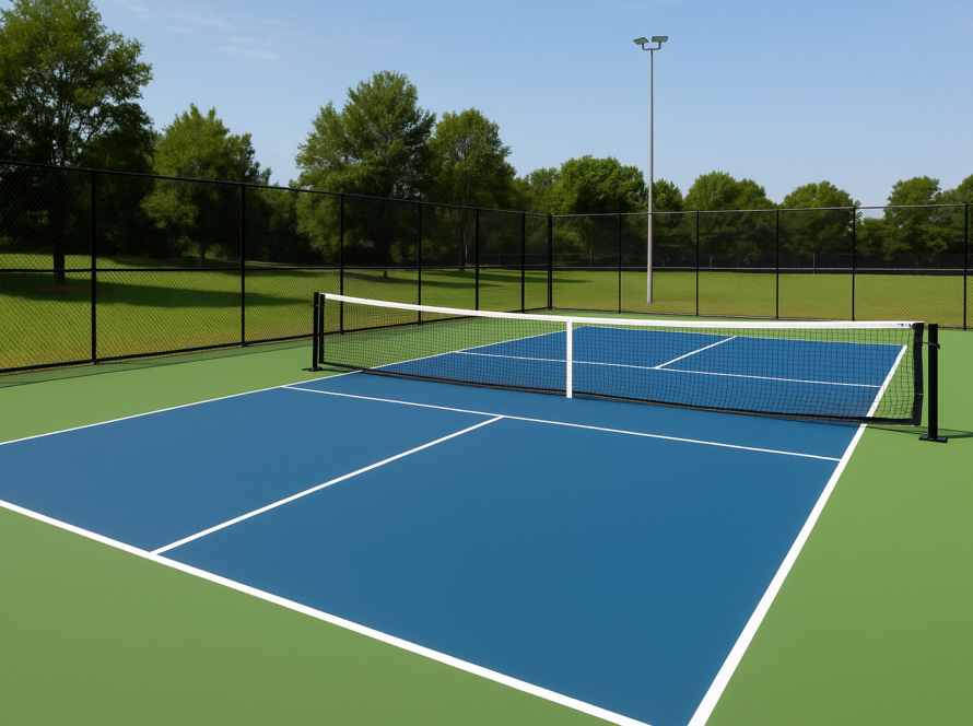 Pickleball court cost in India outdoor view